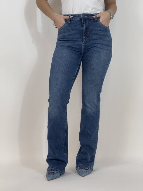 Jeans flare two way